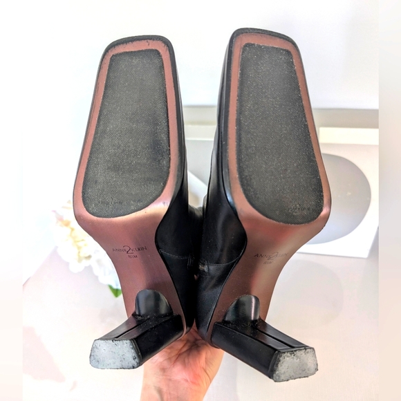 Anne Klein | Size 8.5 | Black Leather Knee-High Boots - Picture 8 of 10